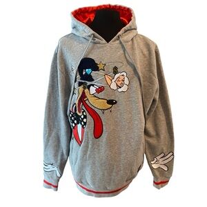 Makobi Mens Fleece Hoodie Sweatshirt Size XL